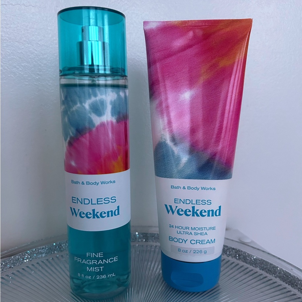 ♥︎ Bath & Body Works ♥︎ Endless Weekend Frangrance Mist & Body Cream